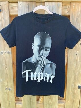 Bravado Black Graphic Tee with Subtle White Interior Print